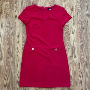 Tommy Hilfiger Red Work Career Mini Dress Size 4